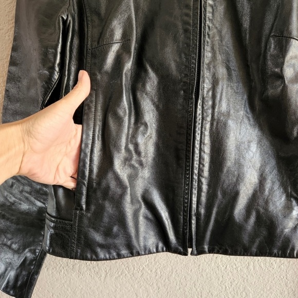 Vintage The Limited Leather Moto jacket | size medium - Picture 3 of 7